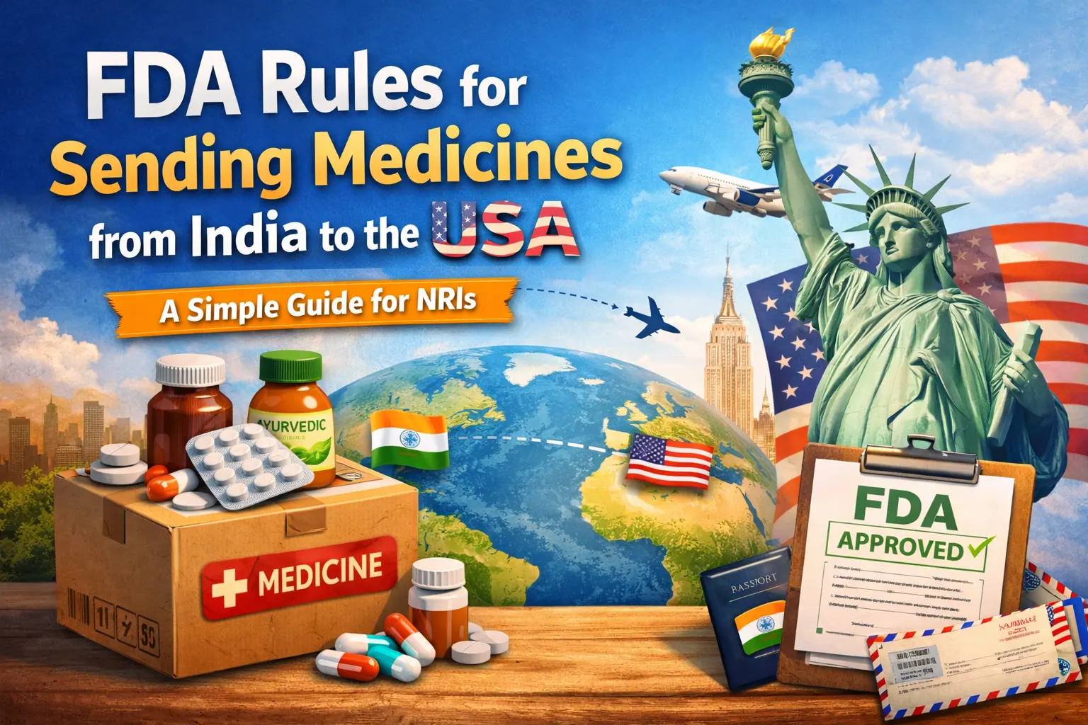 send medicines from India to USA